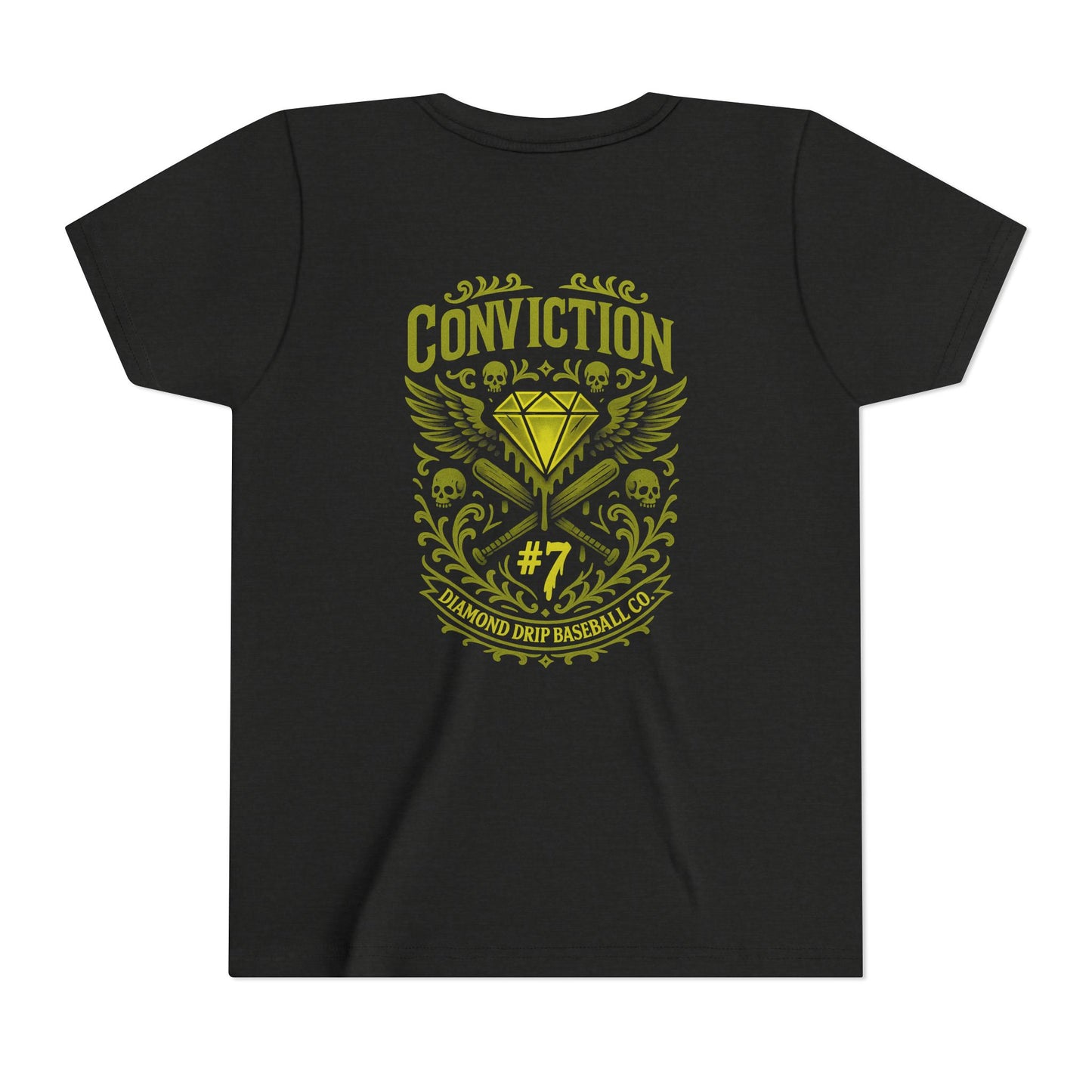 Conviction Youth Short Sleeve Tee - Inspirational Graphic T-Shirt for Kids
