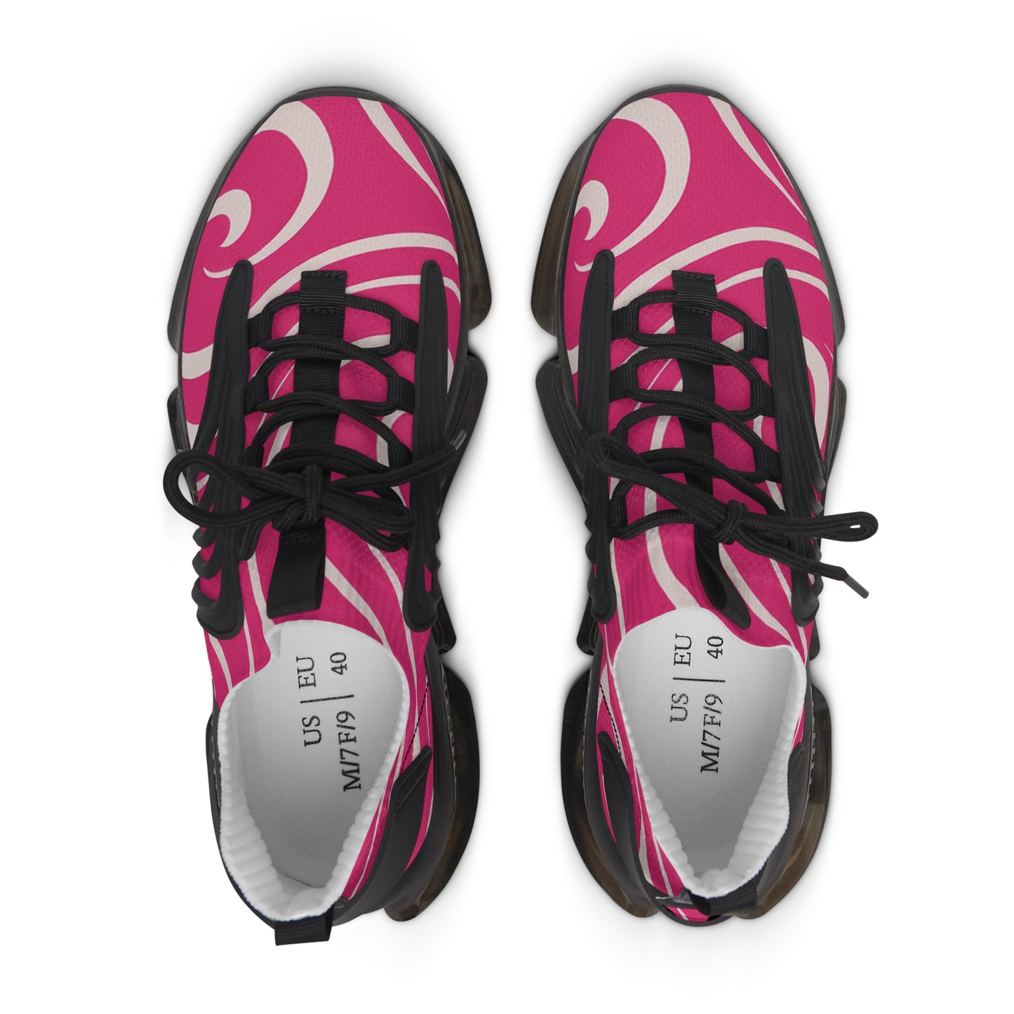 Women's Mesh Sneakers — Pink Swirl Breathable Athletic Shoes