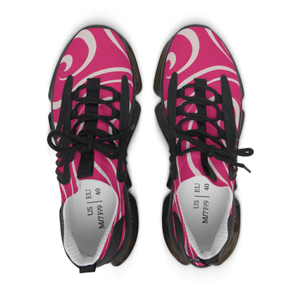 Women's Mesh Sneakers — Pink Swirl Breathable Athletic Shoes