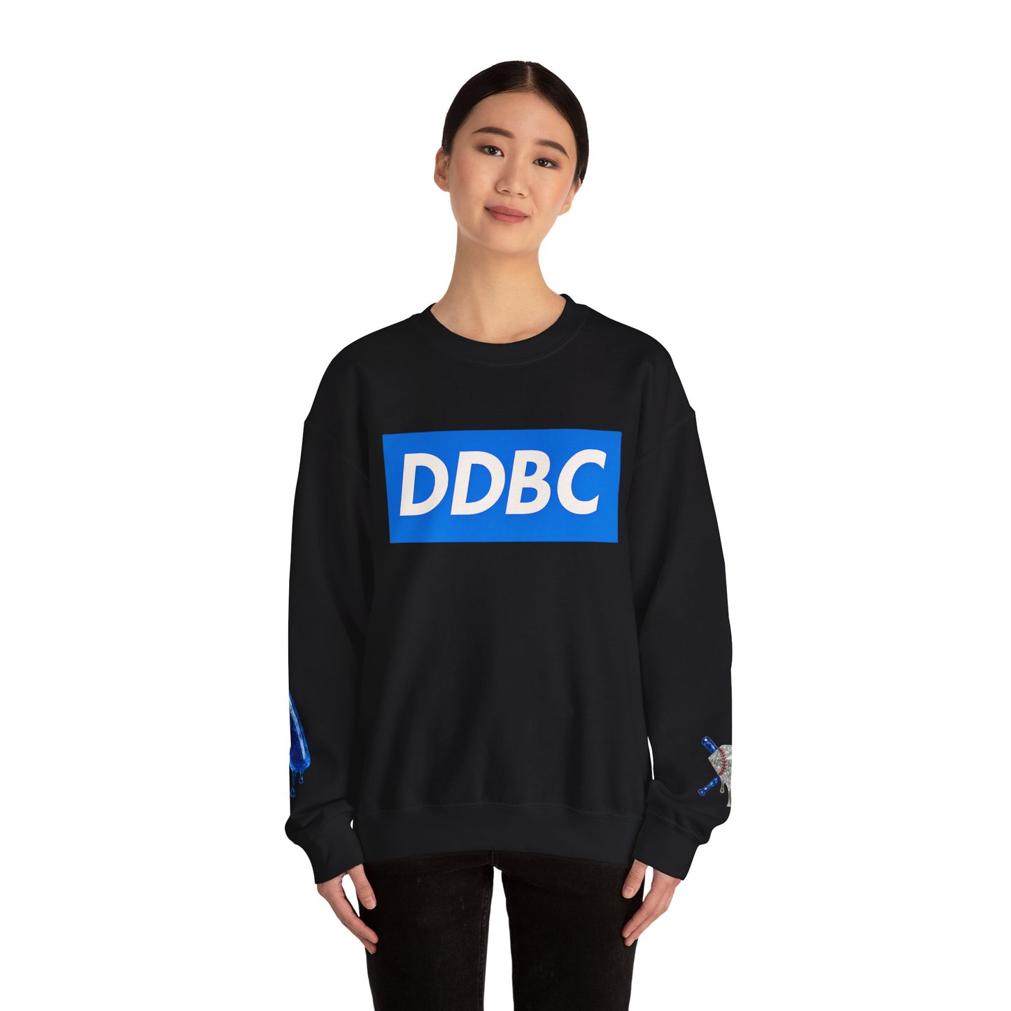 Crewneck Sweatshirt — DDBC Blue Logo Diamond Crewneck