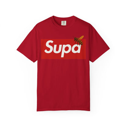 Supa Bee T-Shirt — Retro Box Logo with Honeycomb & Bee Graphic