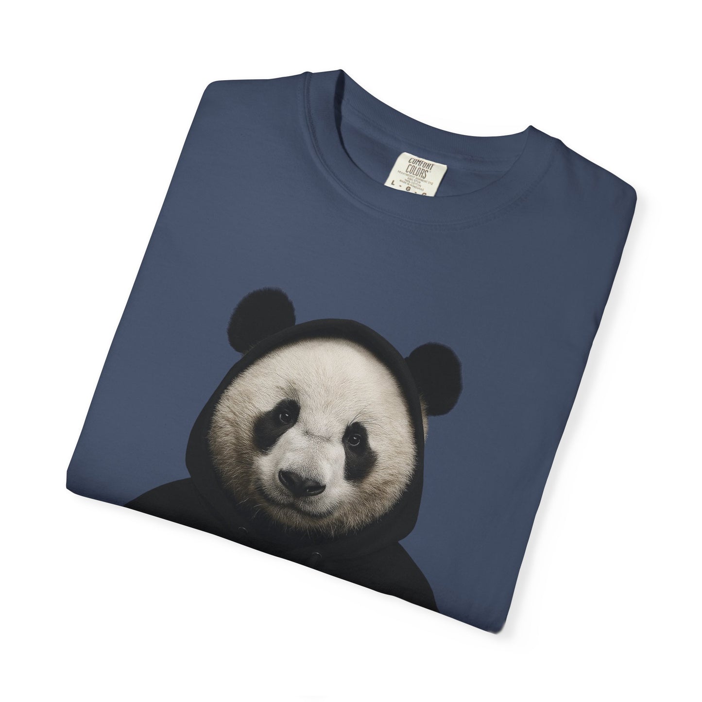 Panda Hoodie Graphic T‑Shirt — 'Supa' Front & 'Off The Map' Zebra Back