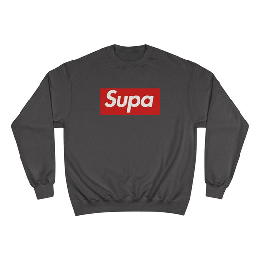 Supa Bee Champion Sweatshirt - Stylish & Cozy White Crewneck