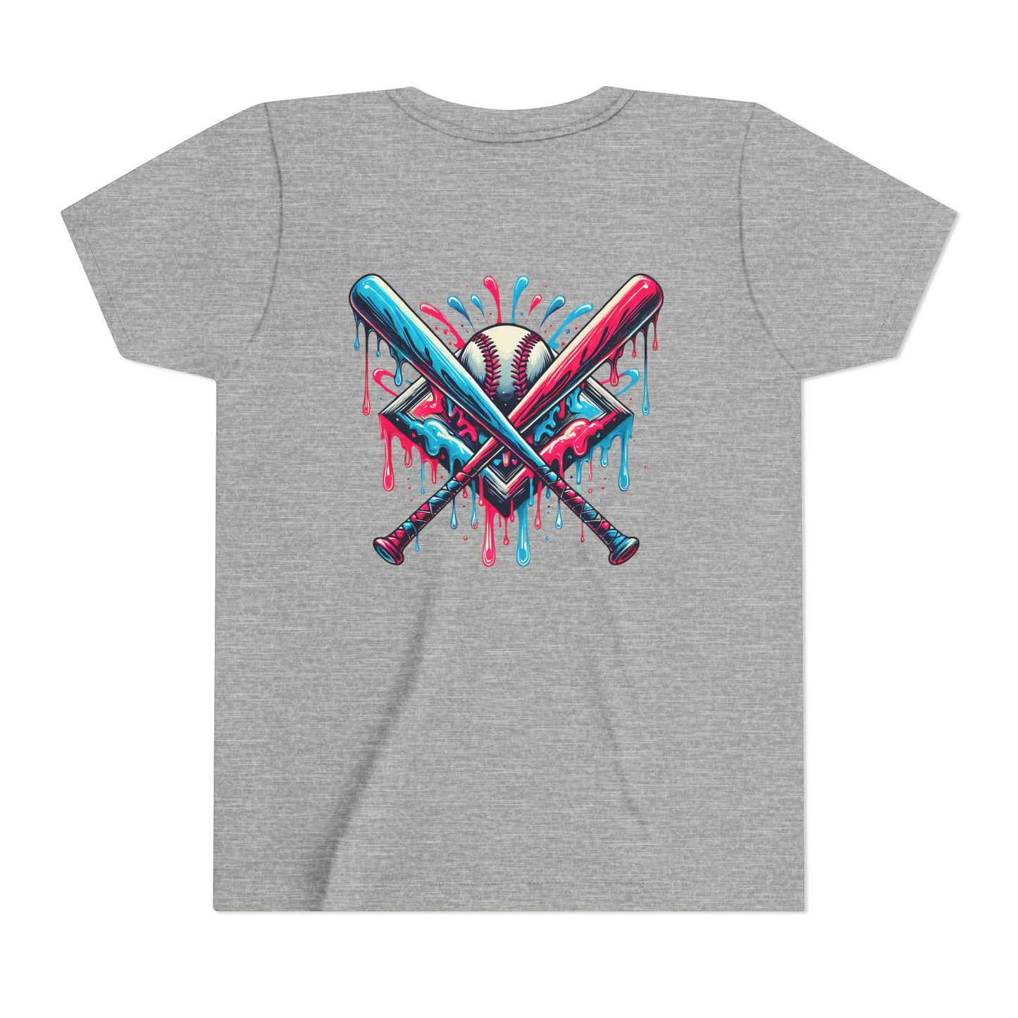 Sporty Youth Graphic Tee with Colorful Baseball Design
