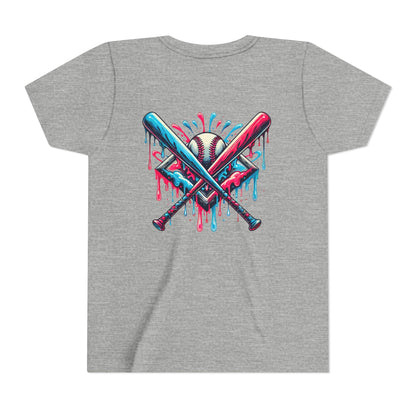 Sporty Youth Graphic Tee with Colorful Baseball Design