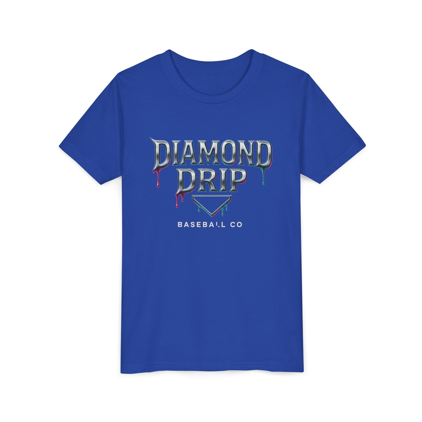 Youth Diamond Drip Short Sleeve Tee - Trendy Style for Young Fashionistas