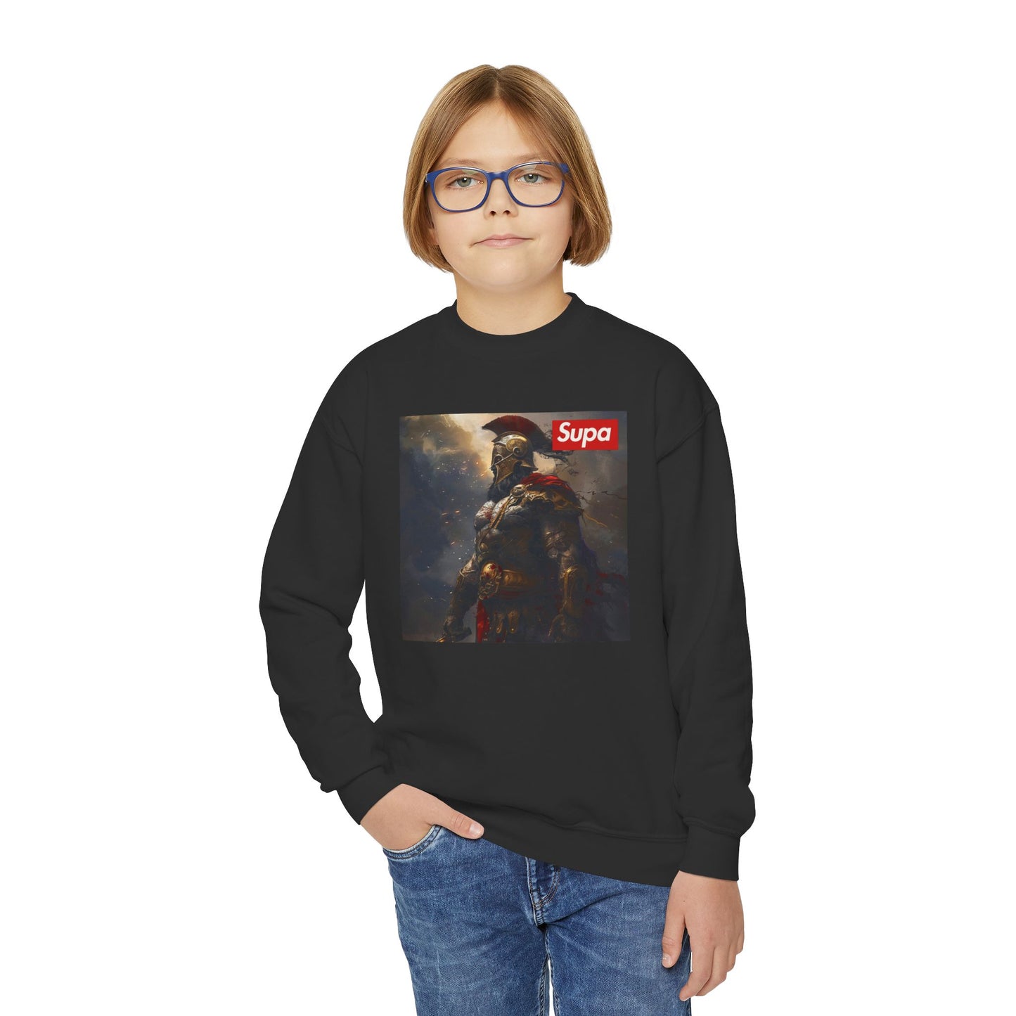 Youth Baseball Crewneck Sweatshirt - Meltin' Mitts Since Day One