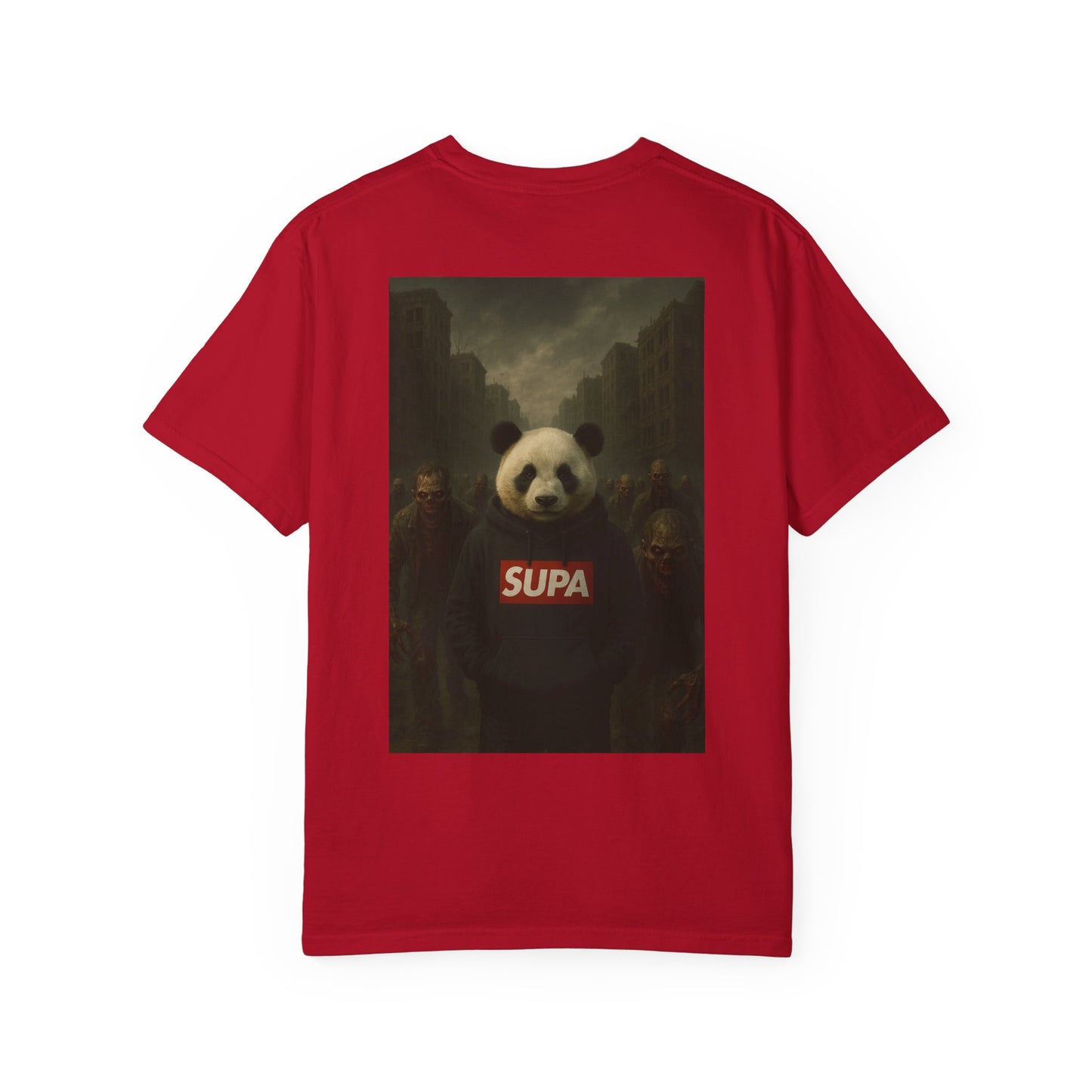 Supa Panda Graphic T-Shirt — Streetwear Tee with 'Supa' Drippy Logo