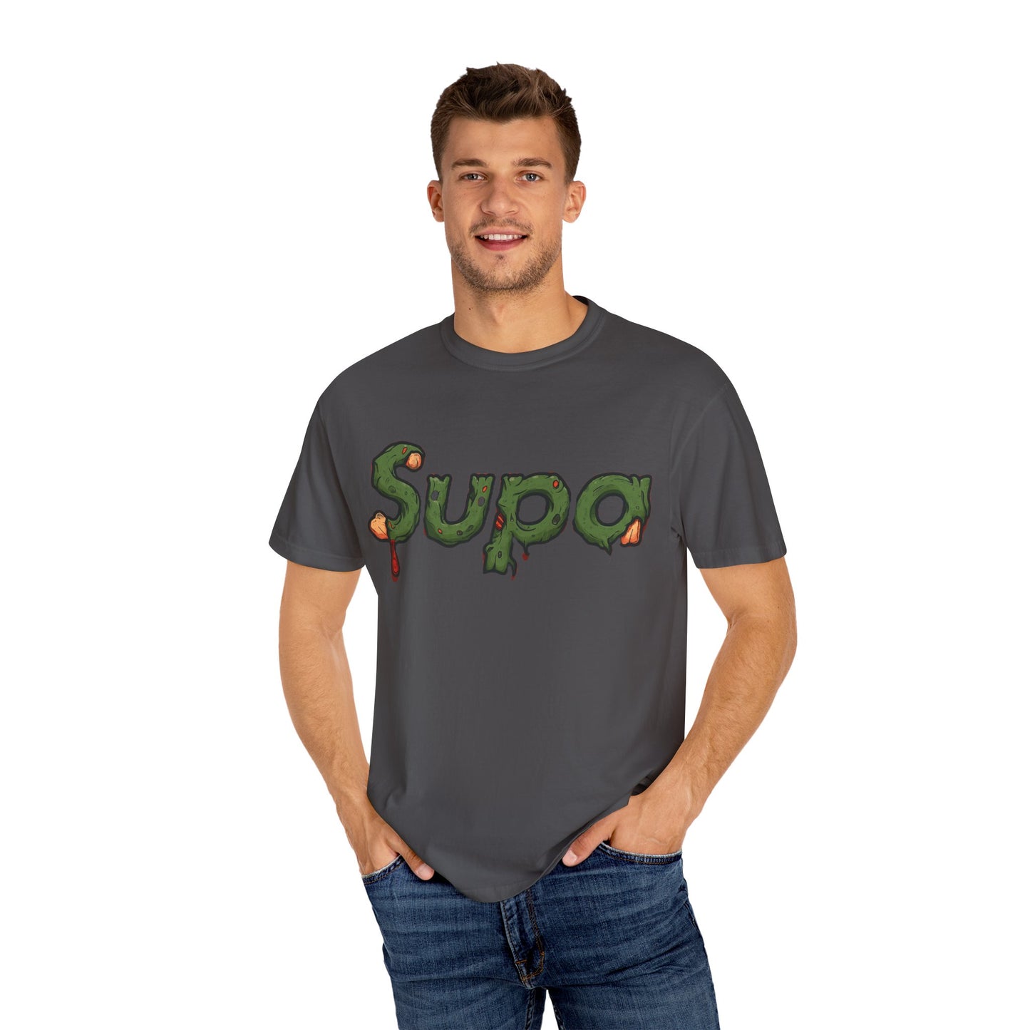 Supa Panda Graphic T-Shirt — Streetwear Tee with 'Supa' Drippy Logo