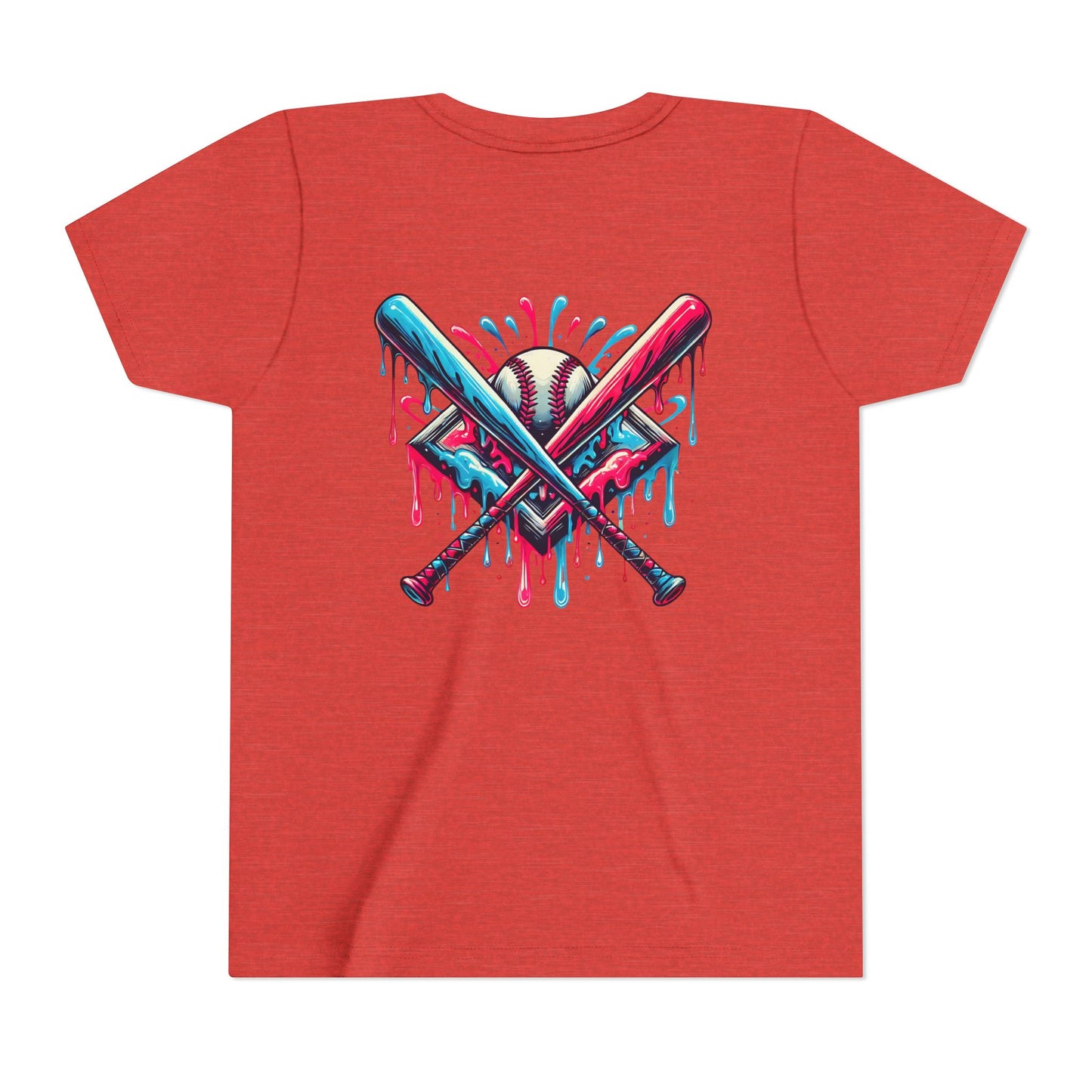 Sporty Youth Graphic Tee with Colorful Baseball Design