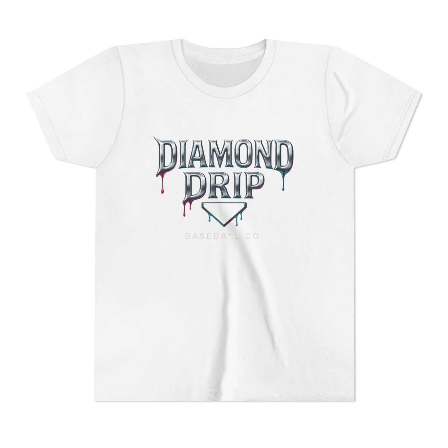 Youth Diamond Drip Short Sleeve Tee - Trendy Style for Young Fashionistas