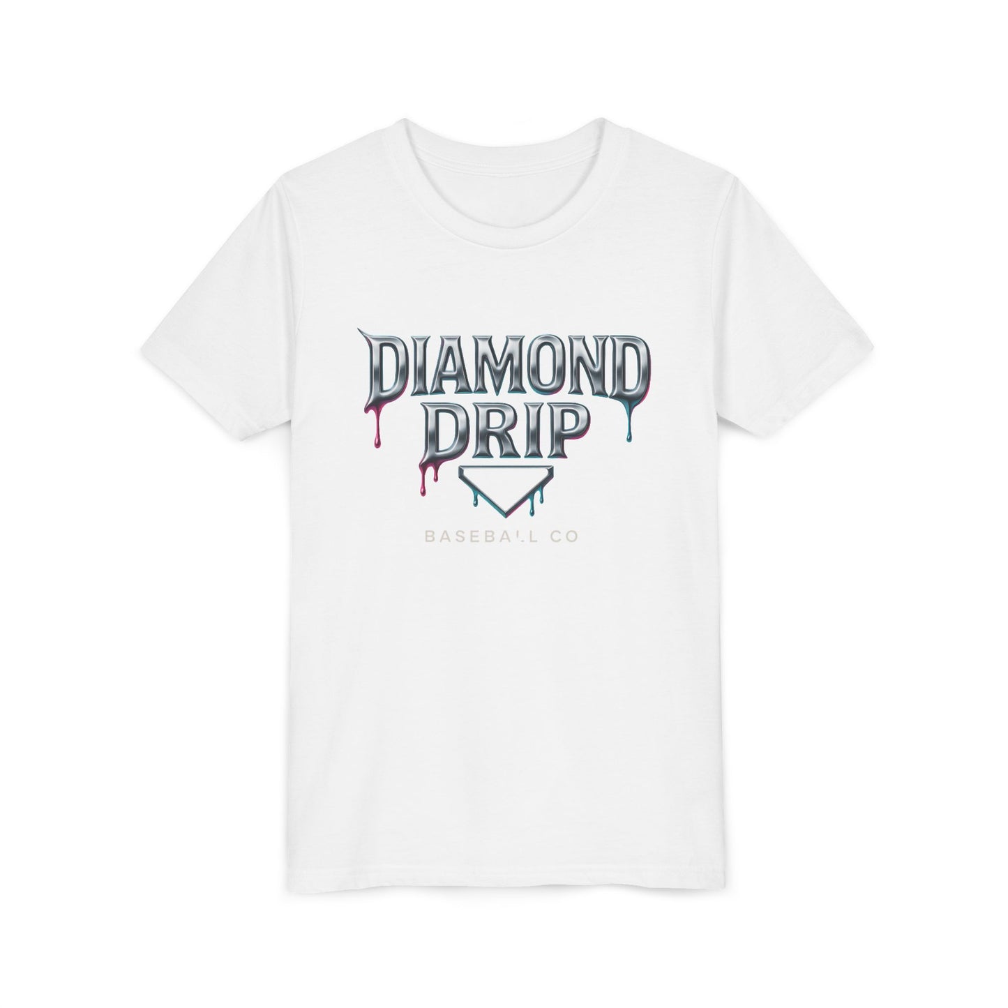 Youth Diamond Drip Short Sleeve Tee - Trendy Style for Young Fashionistas