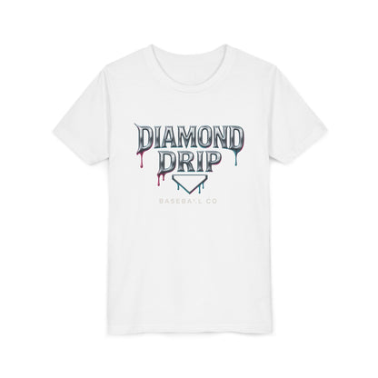 Youth Diamond Drip Short Sleeve Tee - Trendy Style for Young Fashionistas