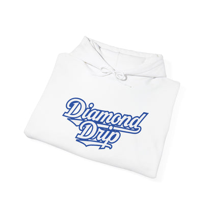 Diamond Drip Hoodie — Blue Dripping Diamond Graphic Sweatshirt