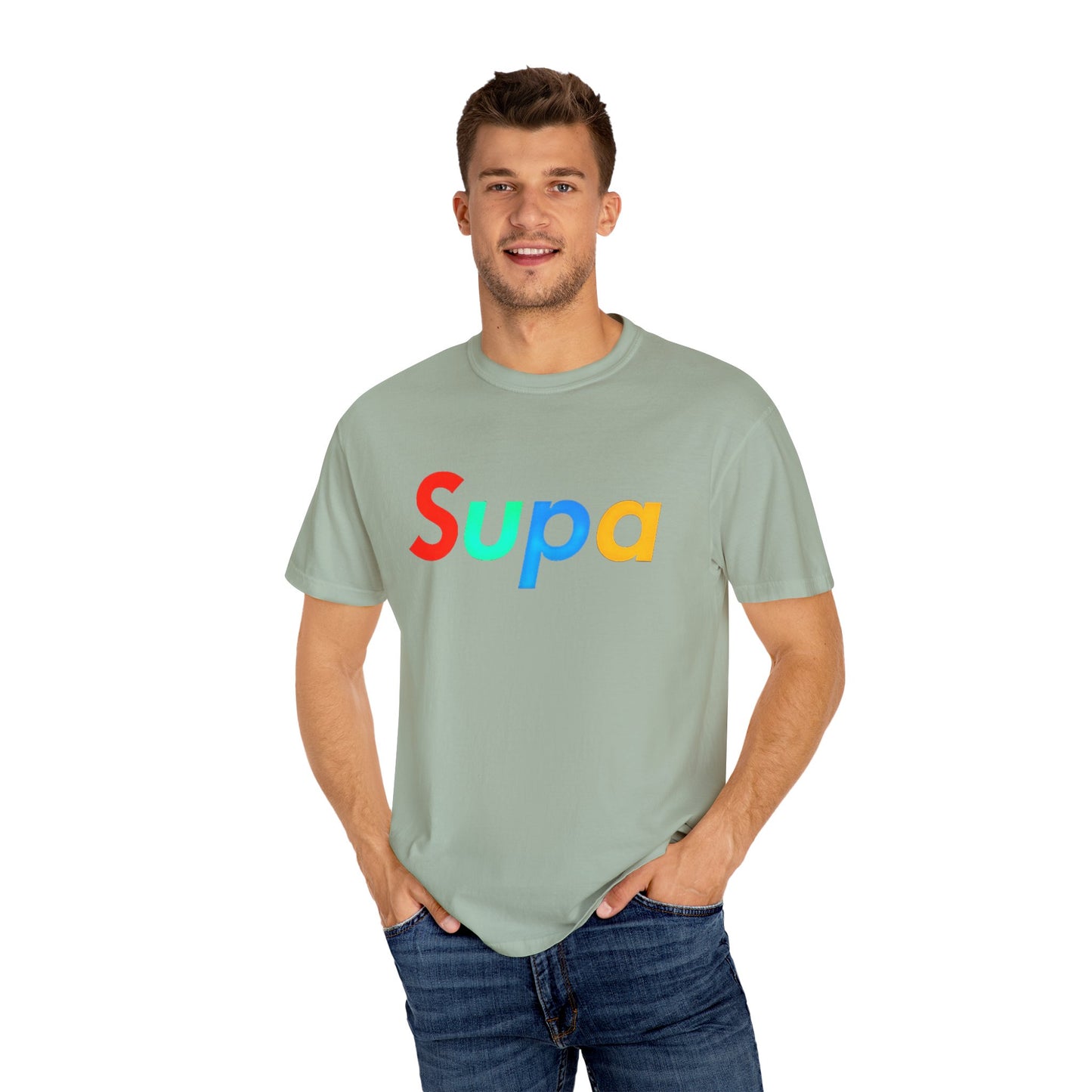 Supa Graphic T-Shirt — 'Stand Out in the Shadows' Colorful Logo Tee