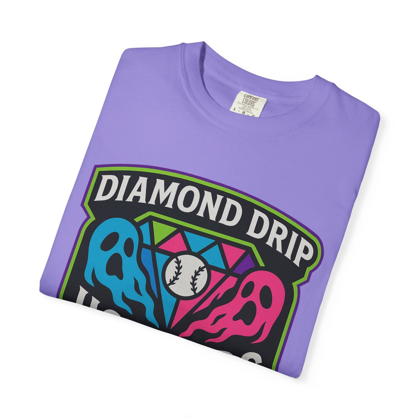 Diamond Drip Horrors Baseball T-Shirt — Fang Fielder Graphic Tee