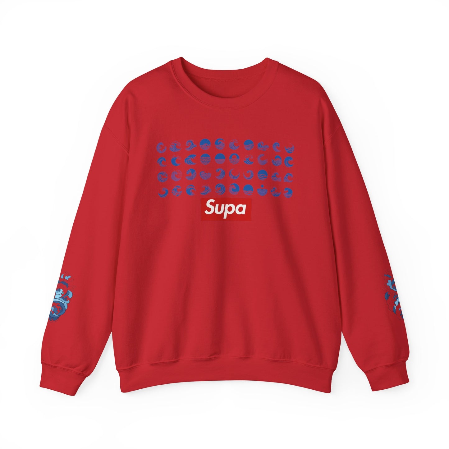 Supa Surf Crewneck Sweatshirt – Vintage Surf Photo & Logo Pullover