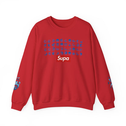 Supa Surf Crewneck Sweatshirt – Vintage Surf Photo & Logo Pullover