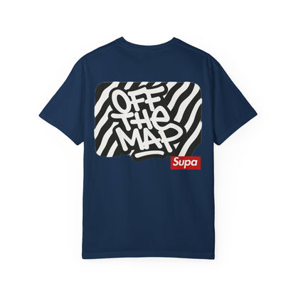 Panda Hoodie Graphic T‑Shirt — 'Supa' Front & 'Off The Map' Zebra Back