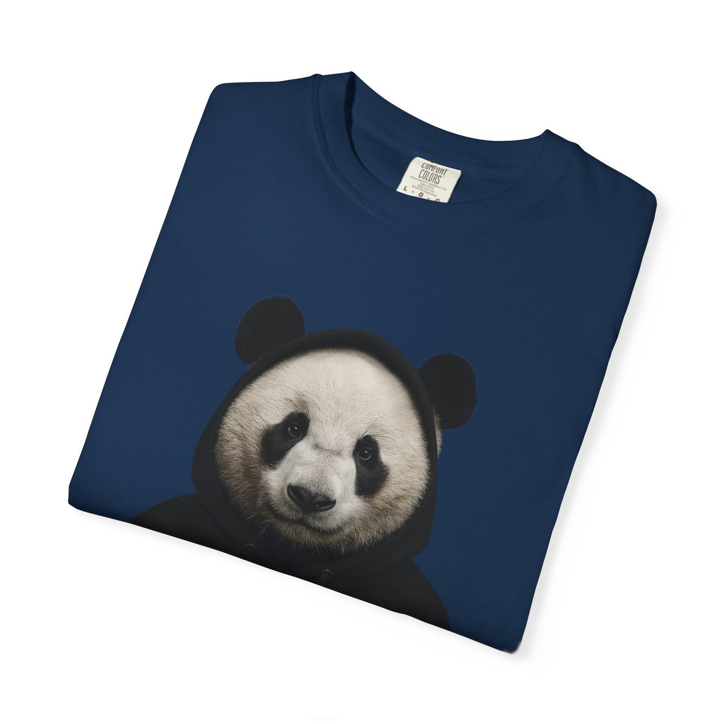 Panda Hoodie Graphic T‑Shirt — 'Supa' Front & 'Off The Map' Zebra Back