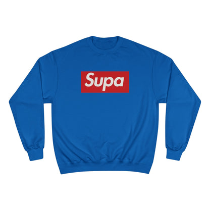 Supa Bee Champion Sweatshirt - Stylish & Cozy White Crewneck