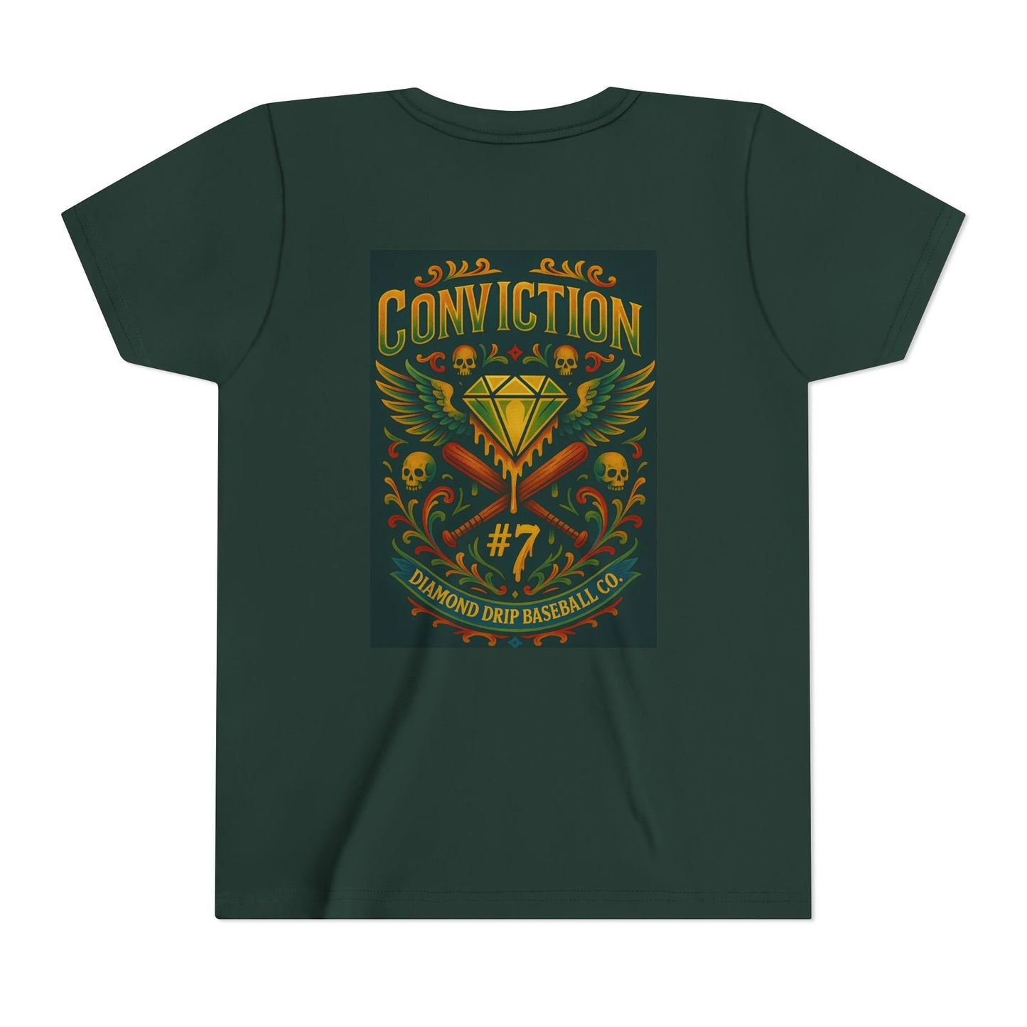 Youth Short Sleeve Tee - Diamond Drip Conviction Design