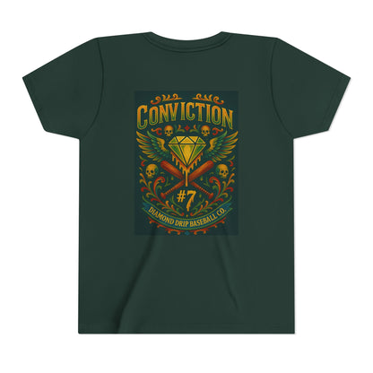 Youth Short Sleeve Tee - Diamond Drip Conviction Design