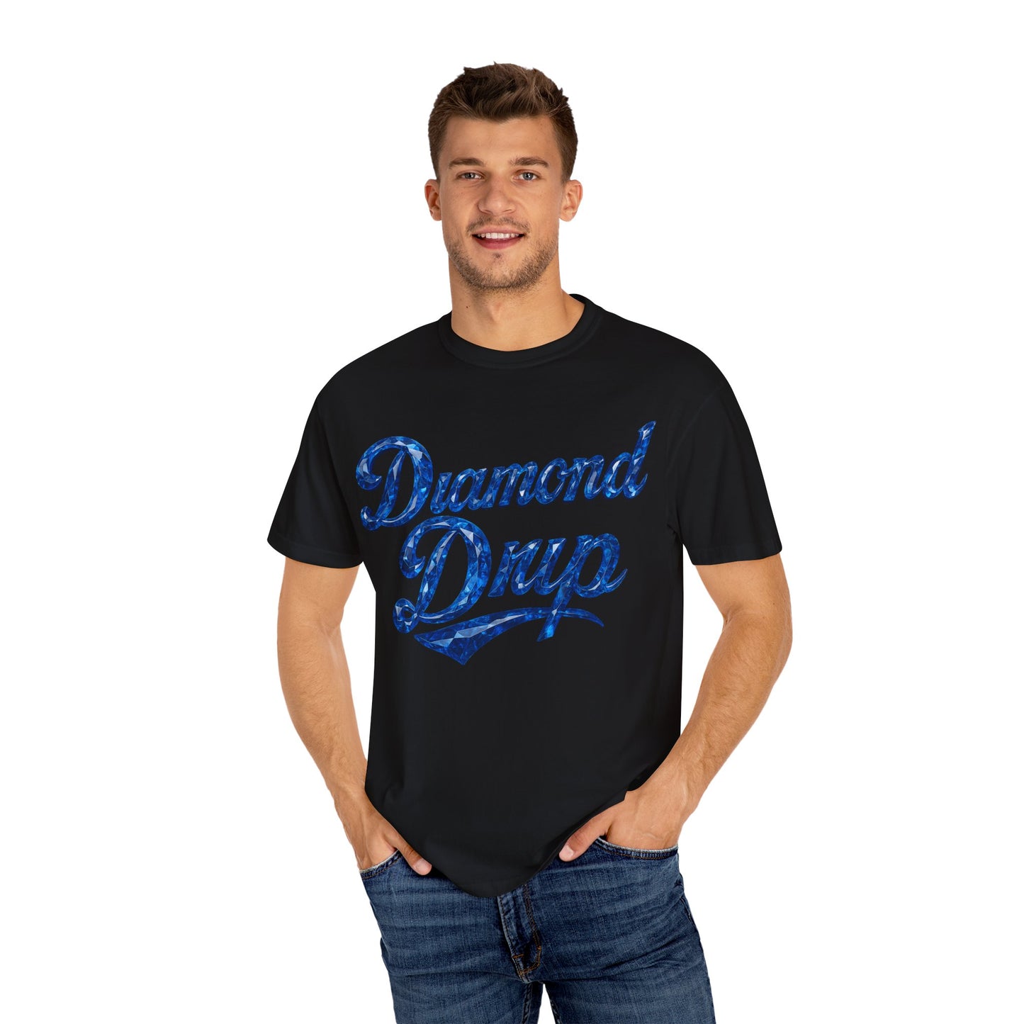 Diamond Drip T-Shirt — Graphic Tee with Melting Diamond & DDBC Logo