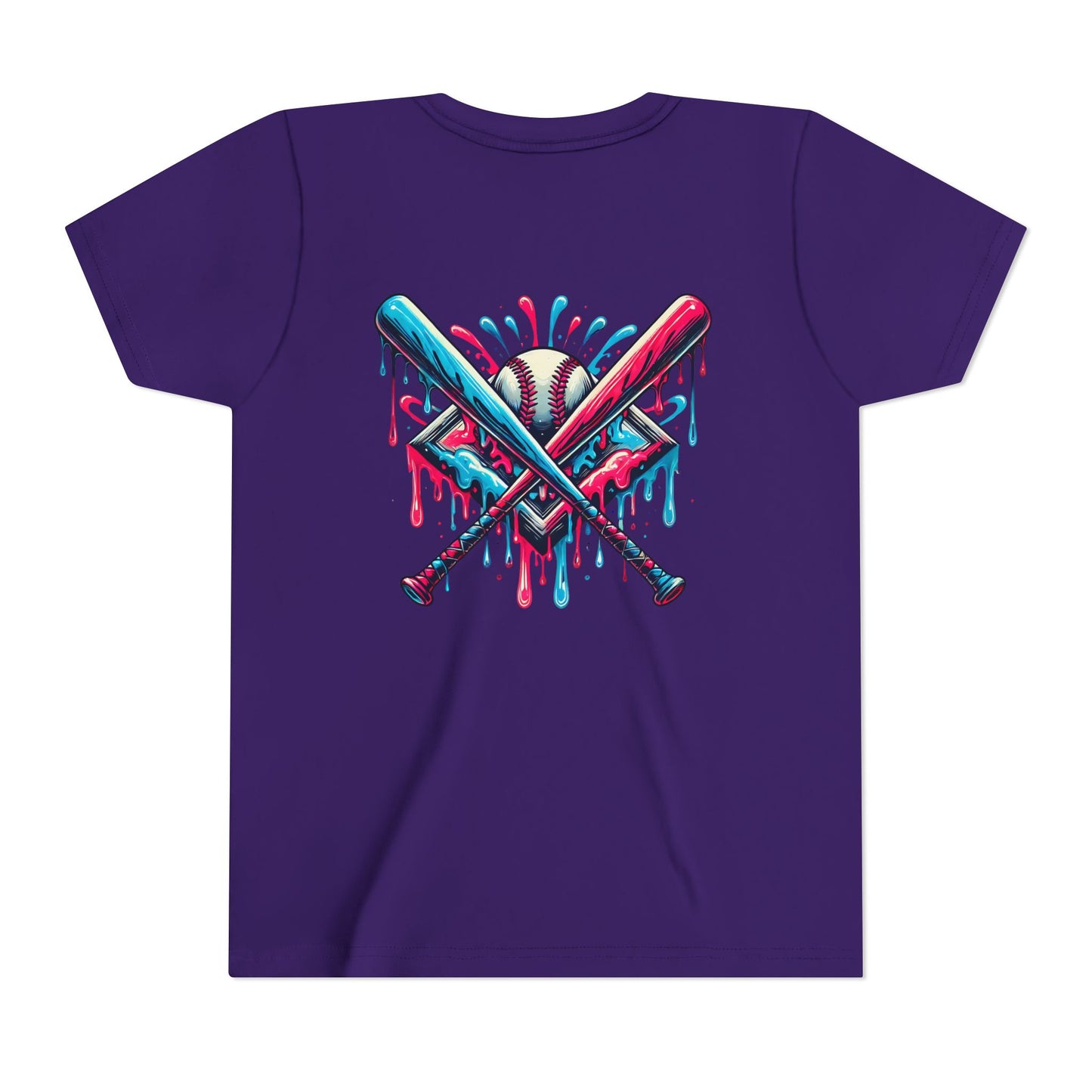 Sporty Youth Graphic Tee with Colorful Baseball Design