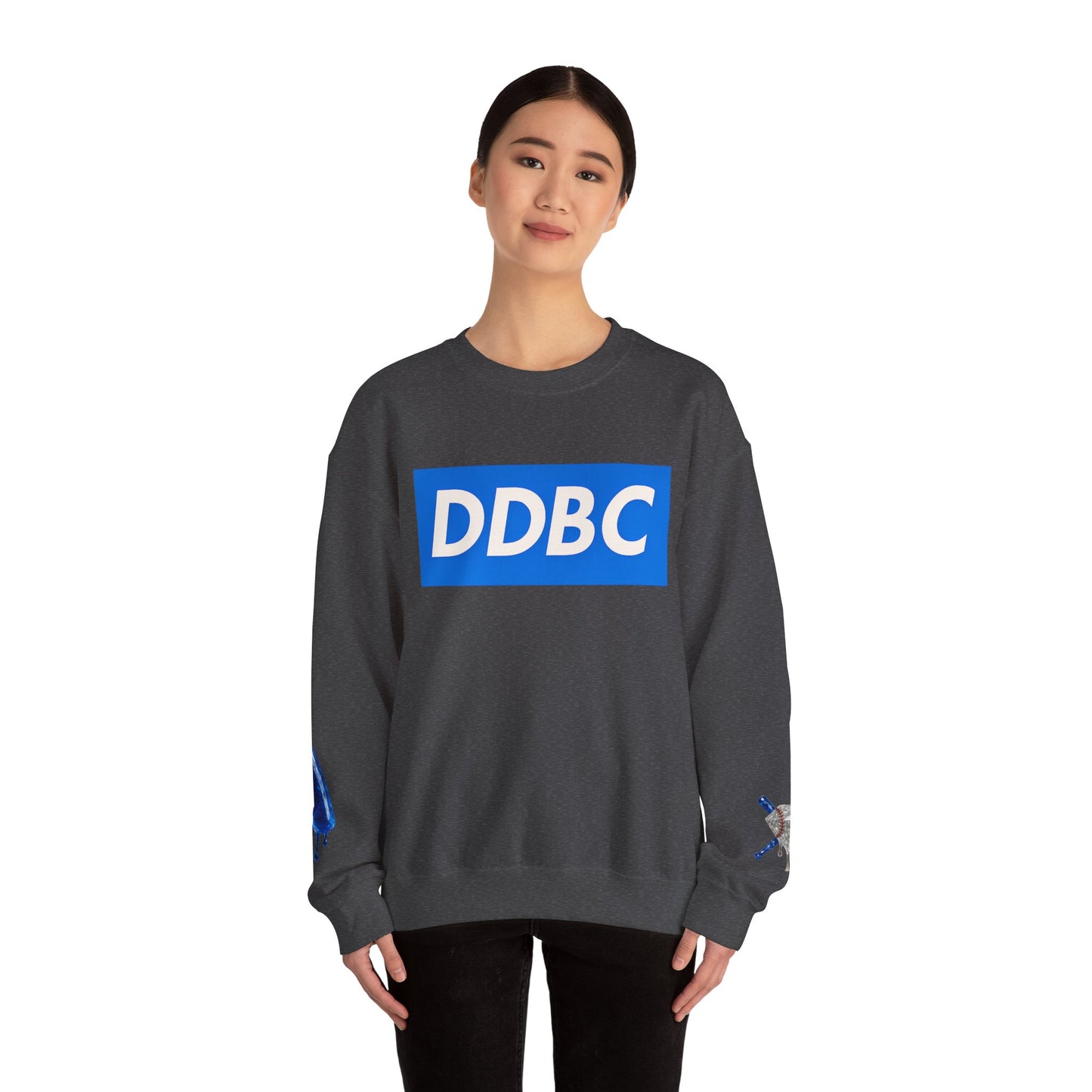 Crewneck Sweatshirt — DDBC Blue Logo Diamond Crewneck