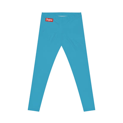 Aqua 'Supa' Logo Leggings — Women's Casual High-Waist Activewear