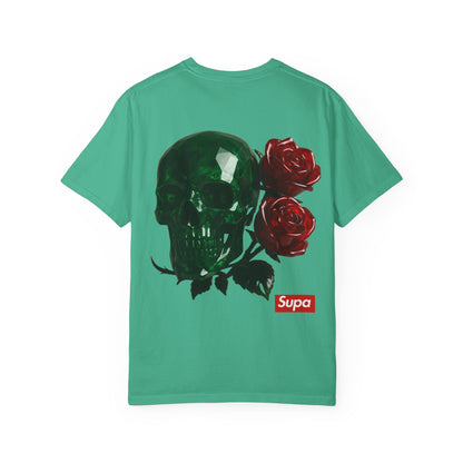 Supa Crystal Skull & Roses T-Shirt