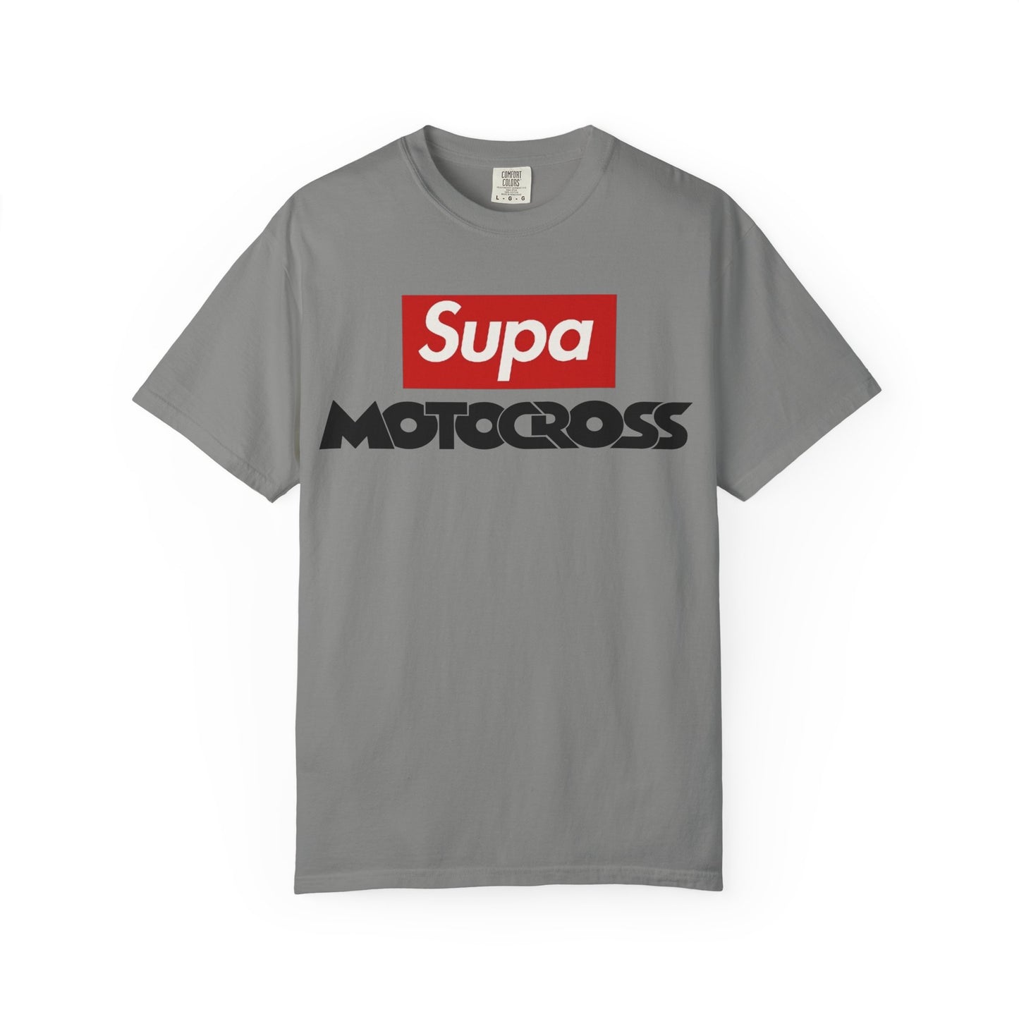 Motocross T-Shirt — "Supa" Logo & Back Graphic (Peace in a Storm)