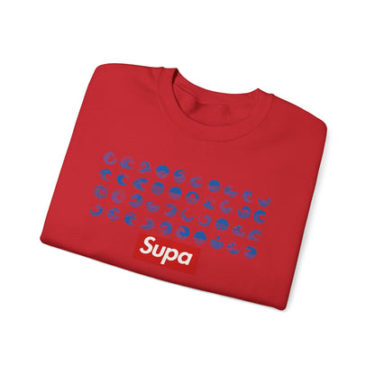 Supa Surf Crewneck Sweatshirt – Vintage Surf Photo & Logo Pullover