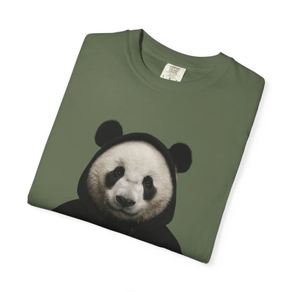 Panda Hoodie Graphic T‑Shirt — 'Supa' Front & 'Off The Map' Zebra Back