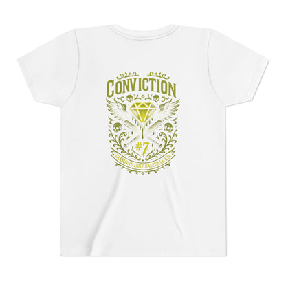 Conviction Youth Short Sleeve Tee - Inspirational Graphic T-Shirt for Kids