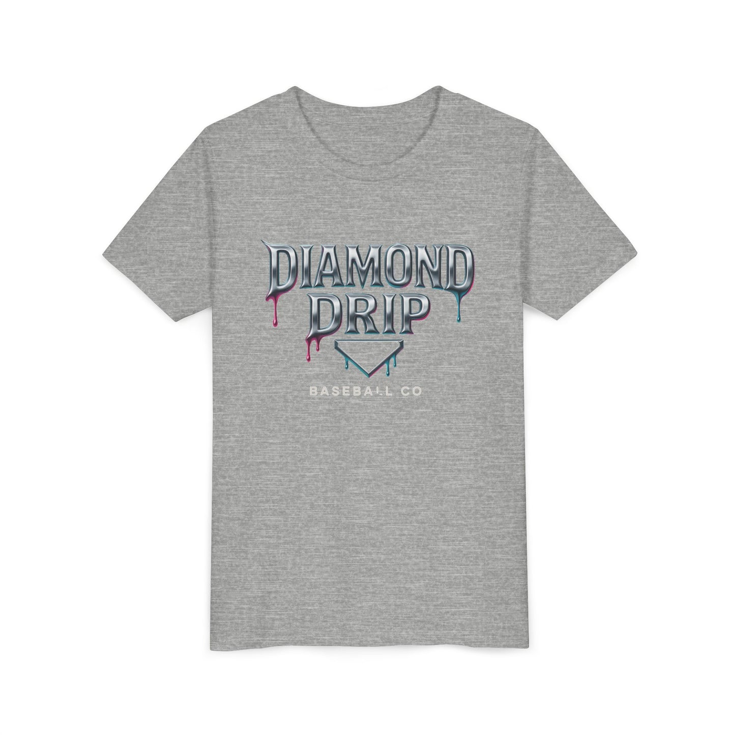 Youth Diamond Drip Short Sleeve Tee - Trendy Style for Young Fashionistas