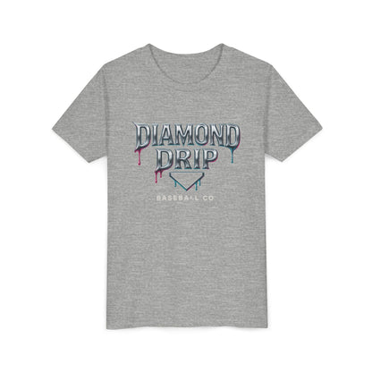 Youth Diamond Drip Short Sleeve Tee - Trendy Style for Young Fashionistas
