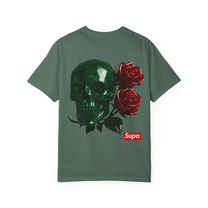 Supa Crystal Skull & Roses T-Shirt