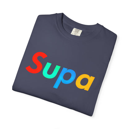 Supa Graphic T-Shirt — 'Stand Out in the Shadows' Colorful Logo Tee