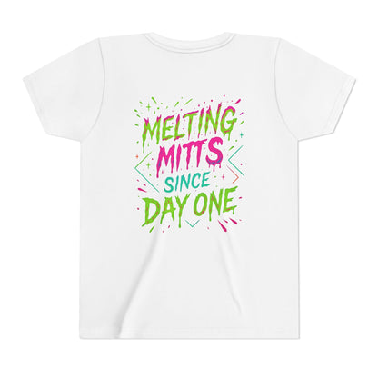 Youth Short Sleeve Tee - Diamond Drip Baseball & Melting Mitts Since Day One