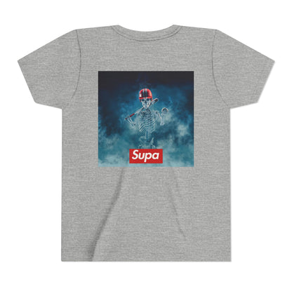 Supa Youth Short Sleeve Tee - Cool Skeleton Design