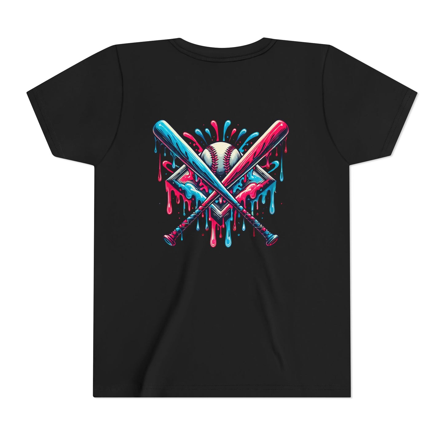 Sporty Youth Graphic Tee with Colorful Baseball Design