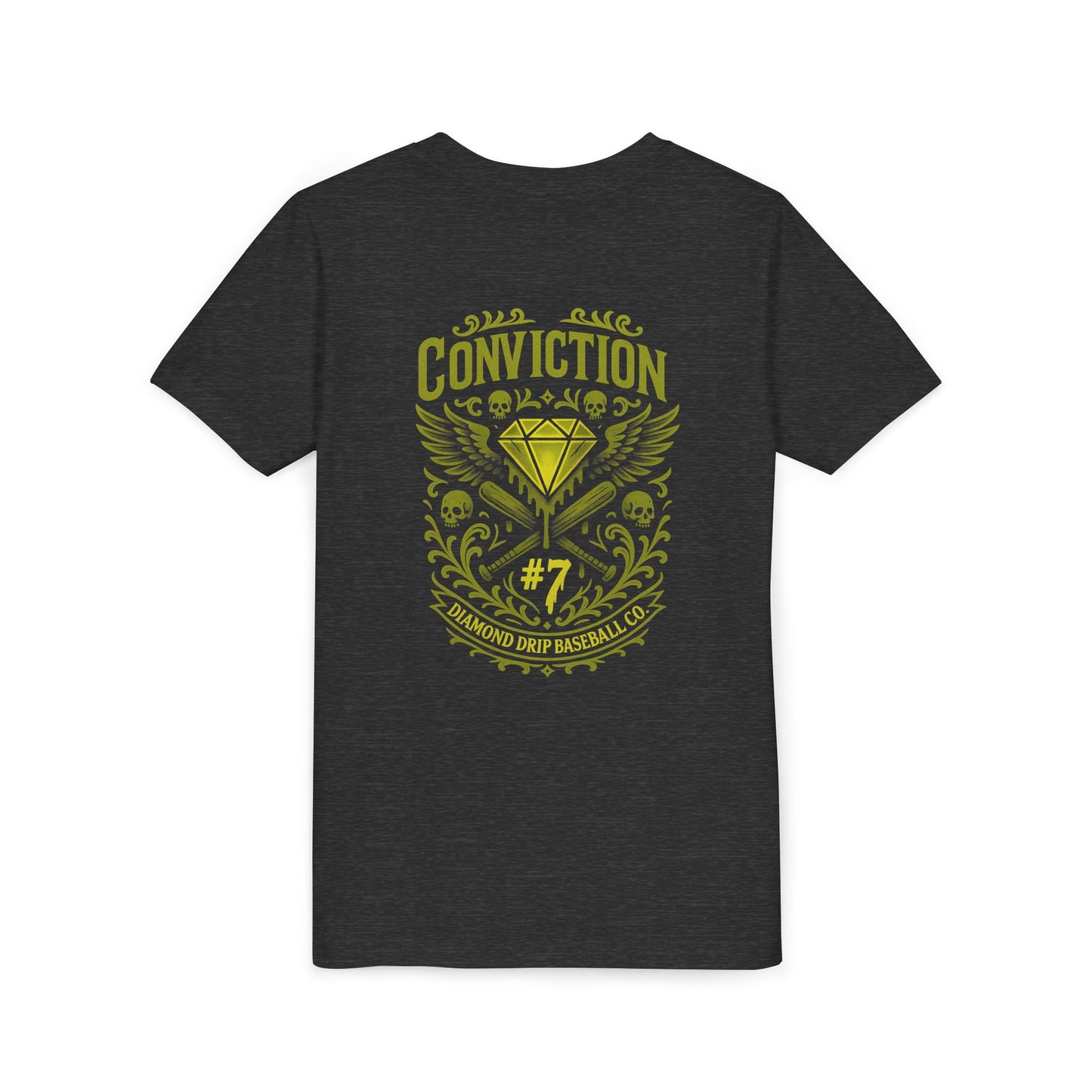 Conviction Youth Short Sleeve Tee - Inspirational Graphic T-Shirt for Kids