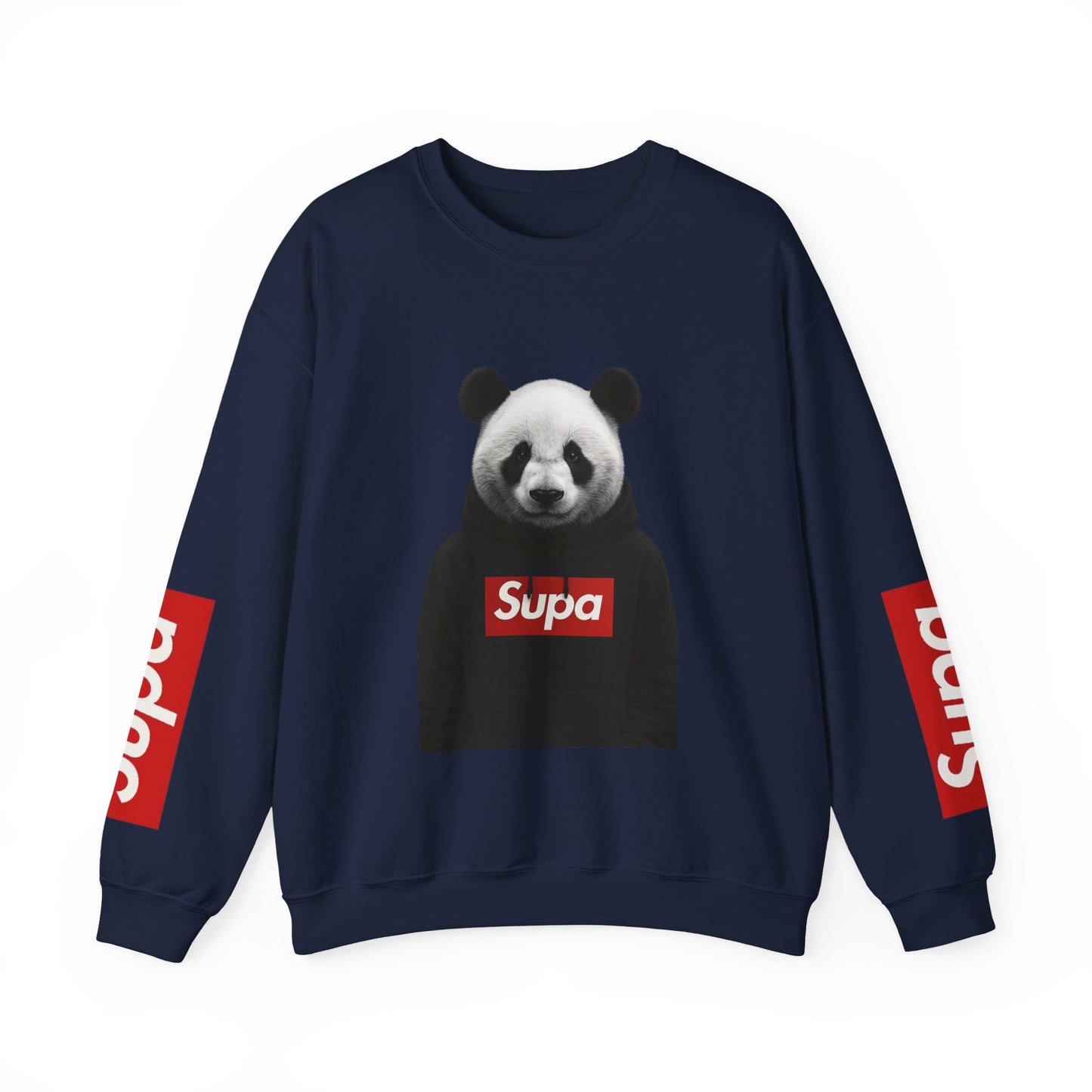 Panda 'Supa' Crewneck Sweatshirt — Streetwear Graphic Pullover