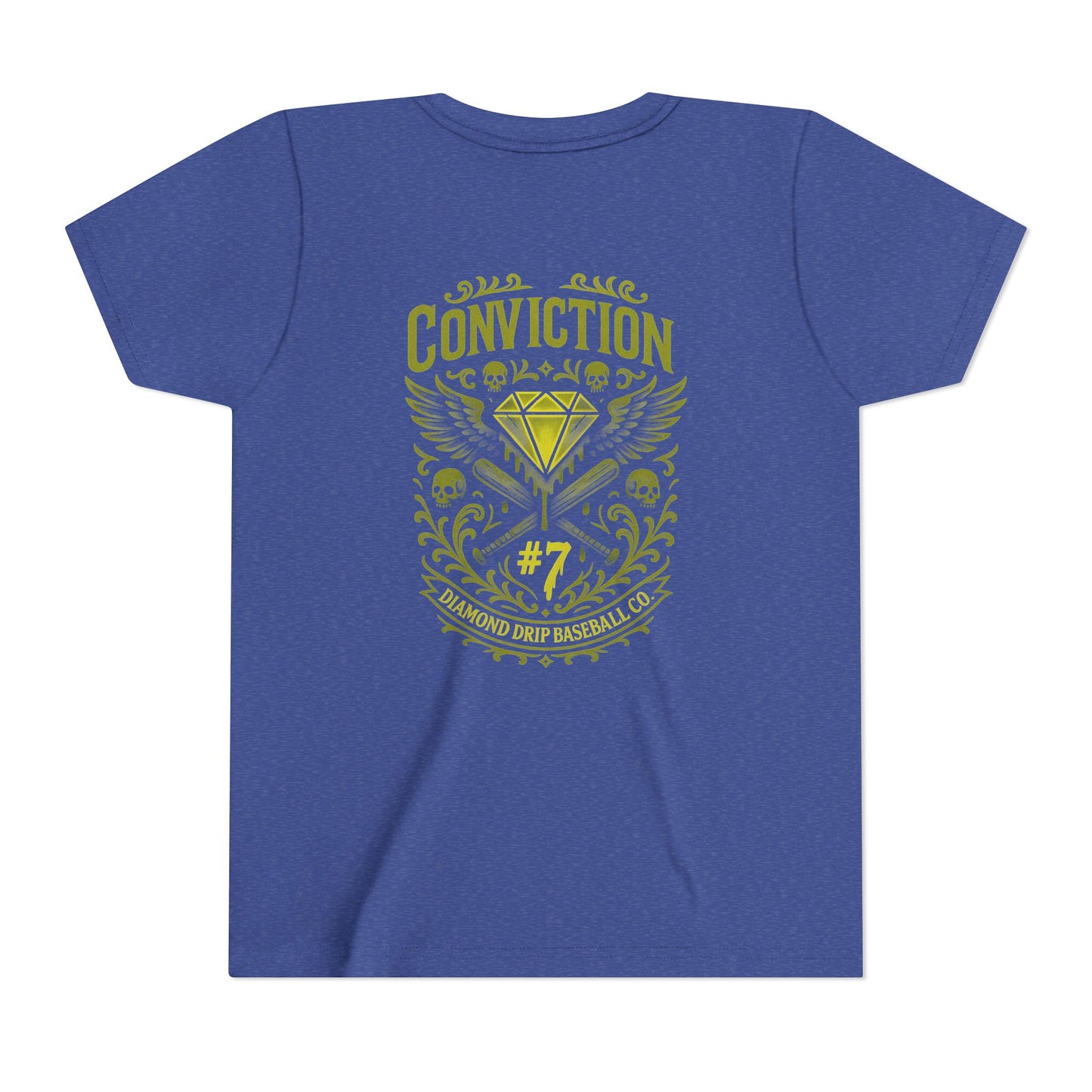 Conviction Youth Short Sleeve Tee - Inspirational Graphic T-Shirt for Kids