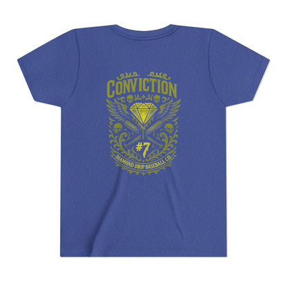 Conviction Youth Short Sleeve Tee - Inspirational Graphic T-Shirt for Kids