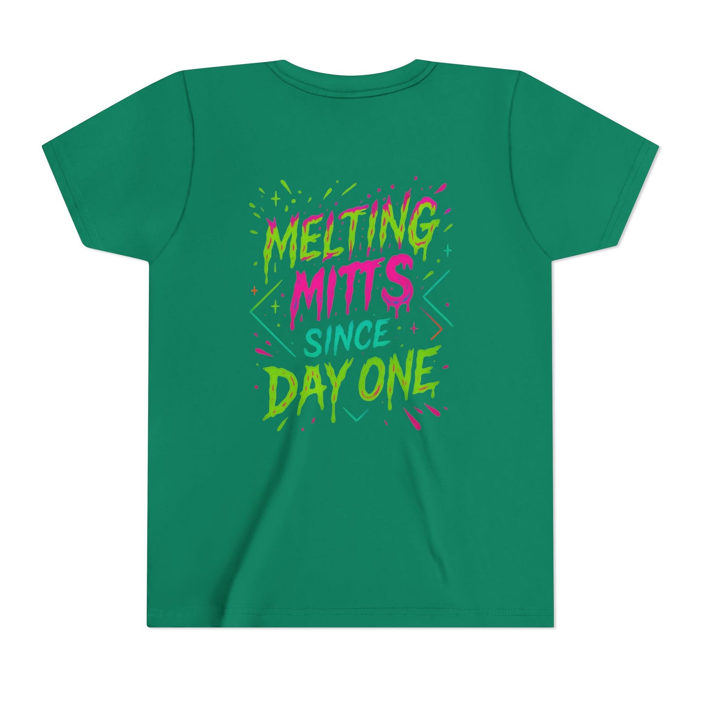 Youth Short Sleeve Tee - Diamond Drip Baseball & Melting Mitts Since Day One