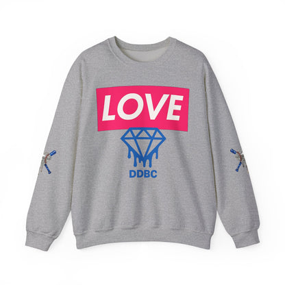 LOVE Diamond Crewneck Sweatshirt — DDBC Logo Graphic Crew