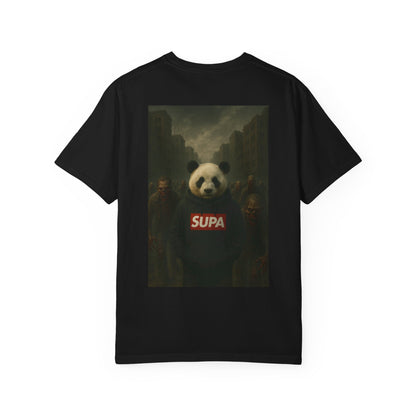 Supa Panda Graphic T-Shirt — Streetwear Tee with 'Supa' Drippy Logo